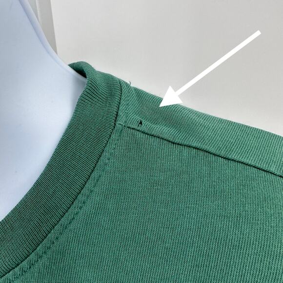 Universal Thread Ruched Side Knee Length T-shirt Dress WMNS XS Green Crew SS - Picture 10 of 12